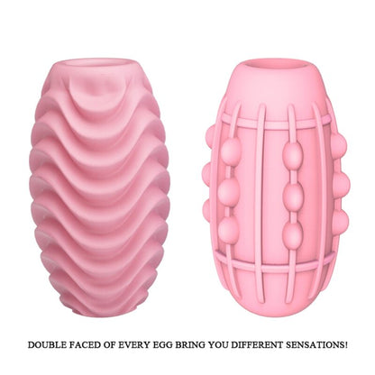 PRETTY LOVE - PINK DOUBLE-SIDED MASTURBATOR EGG