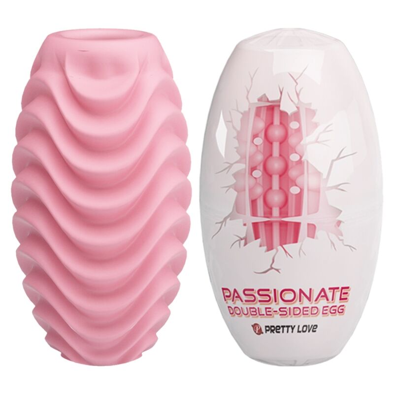 PRETTY LOVE - PINK DOUBLE-SIDED MASTURBATOR EGG