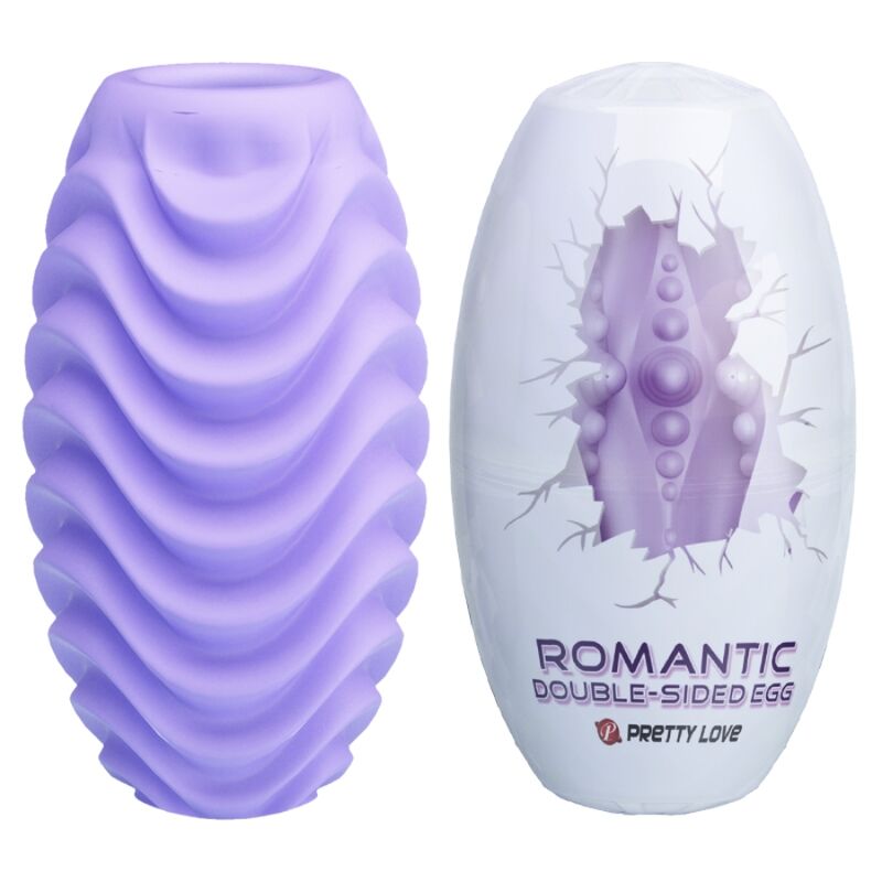 PRETTY LOVE - DOUBLE-SIDED PURPLE MASTURBATOR EGG