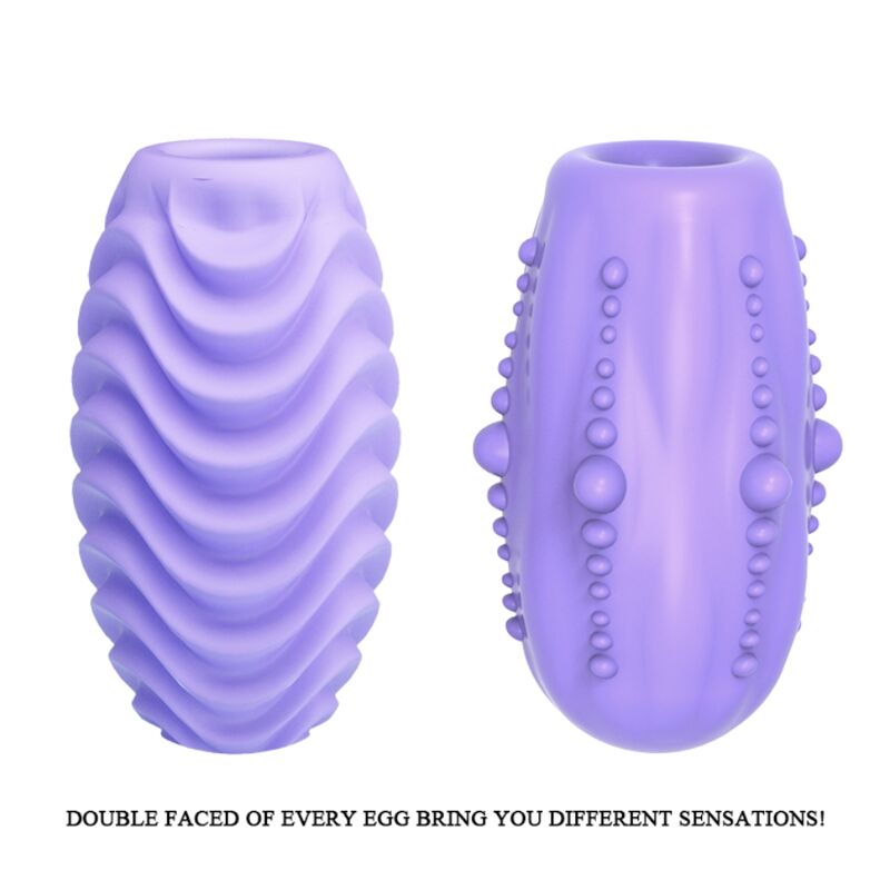 PRETTY LOVE - DOUBLE-SIDED PURPLE MASTURBATOR EGG