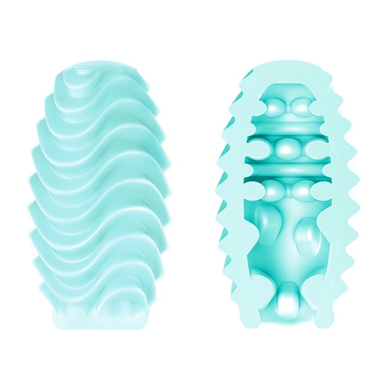 PRETTY LOVE - TURQUOISE DOUBLE-SIDED MASTURBATOR EGG