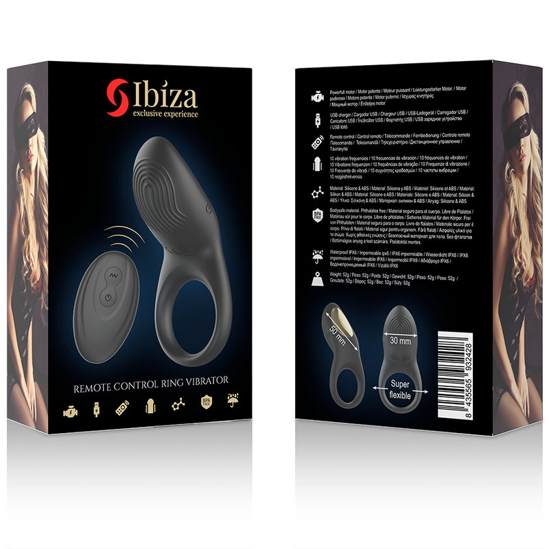 IBIZA - FULL CONTACT VIBRATION RING WITH REMOTE CONTROL