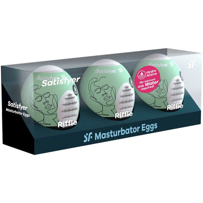 SATISFYER - 3 MASTURBATOR EIER RIFFLE