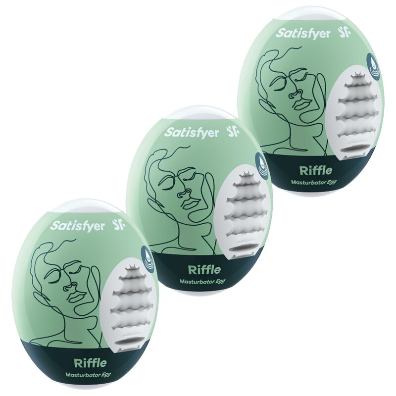 SATISFYER - 3 MASTURBATOR EIER RIFFLE