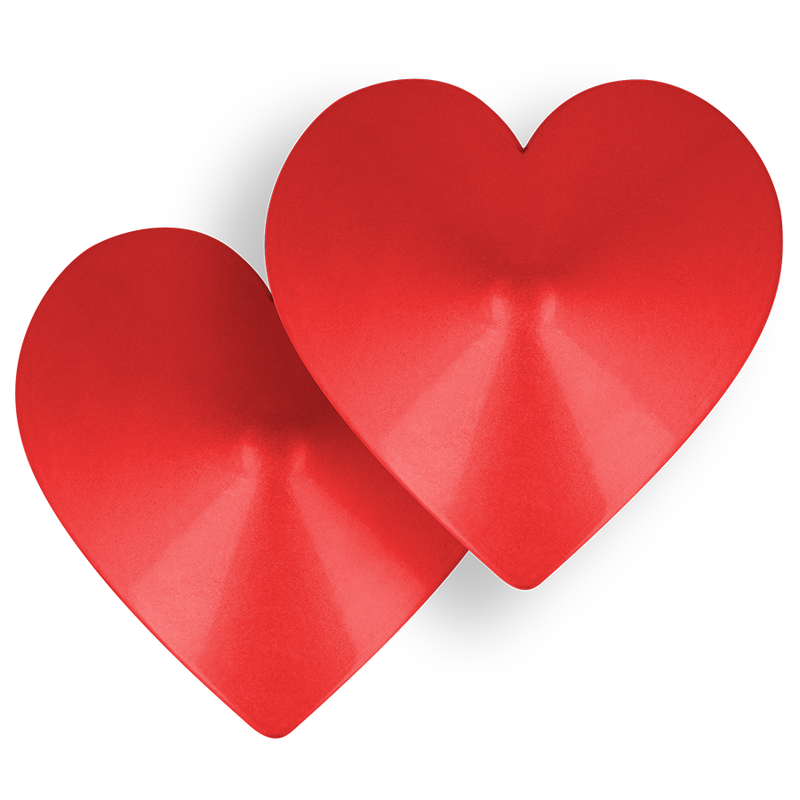 OHMAMA FETISH RED HEART NIPPLE COVER