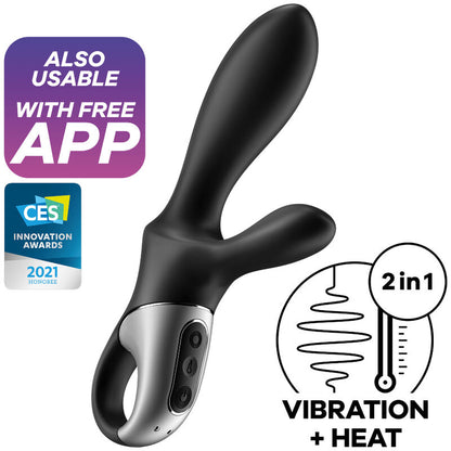 SATISFYER - HEAT CLIMAX+ ANAL VIBRATOR APP SCHWARZ