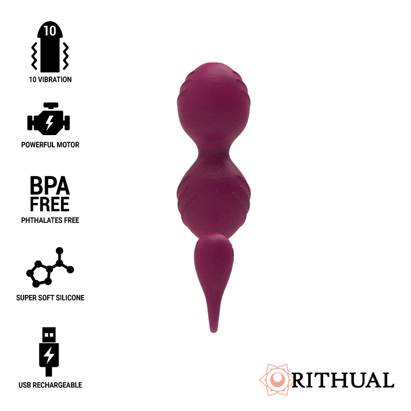 RITHUAL - NISHA - RECHARGEABLE VIBRATING KEGELBALL ORCHID