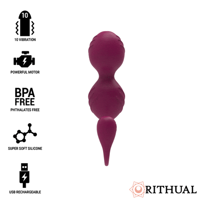RITHUAL - NISHA - RECHARGEABLE VIBRATING KEGELBALL ORCHID
