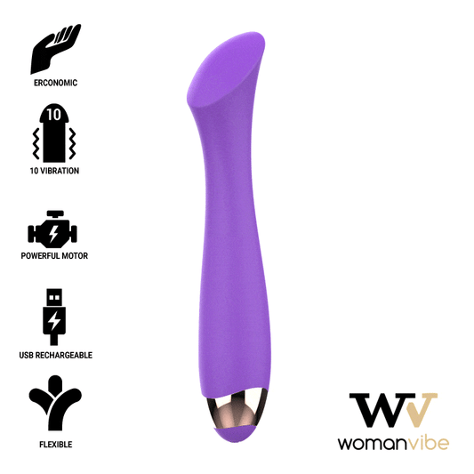 WOMANVIBE - MANDY "K" DOT SILICONE RECHARGEABLE VIBRATOR