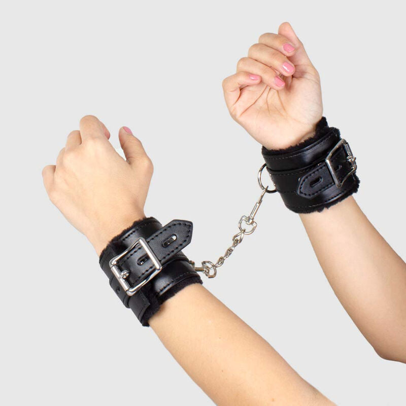 SECRETPLAY - SCHWARZE BONDAGE-HANDSCHELLEN BDSM-KOLLEKTION