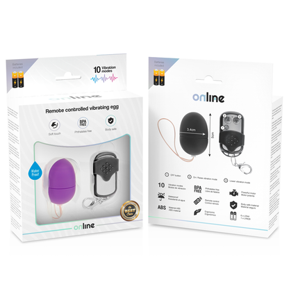ONLINE - REMOTE CONTROL VIBRATING EGGS S PURPLE