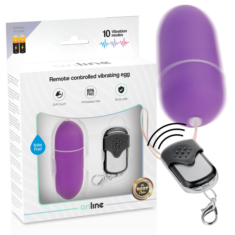 ONLINE - REMOTE CONTROL VIBRATING EGG LILAC