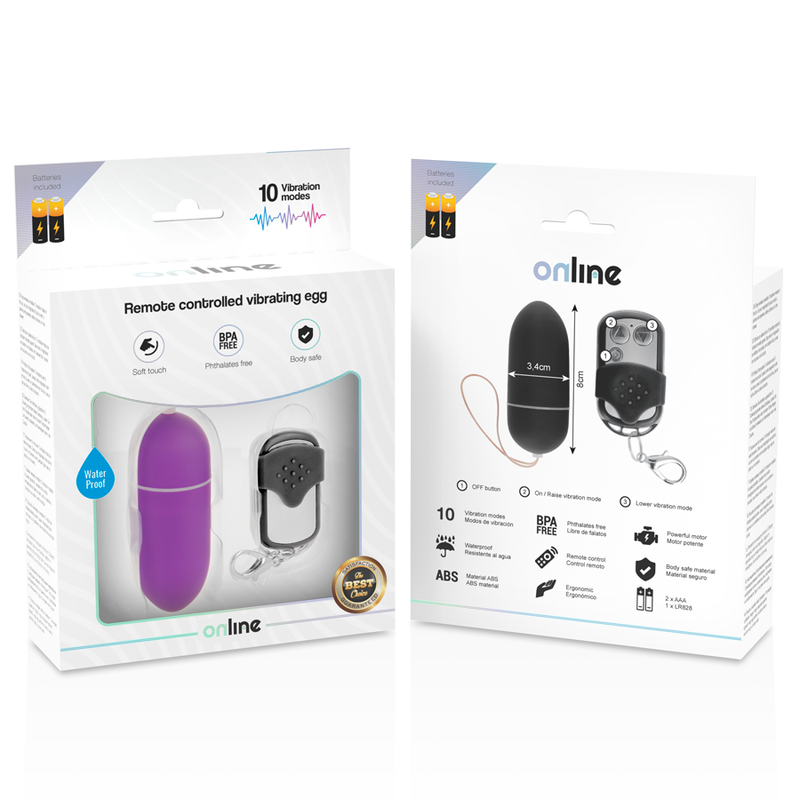 ONLINE - REMOTE CONTROL VIBRATING EGG LILAC