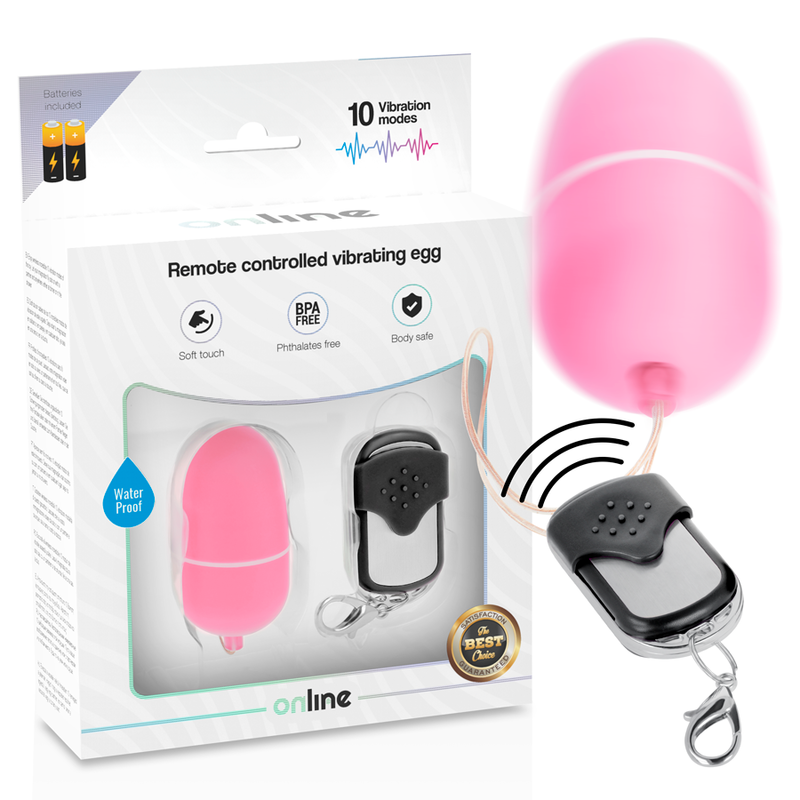 ONLINE - REMOTE CONTROL VIBRATING EGG PINK
