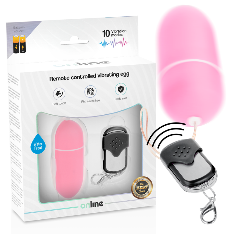 ONLINE - REMOTE CONTROL VIBRATING EGG PINK