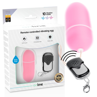 ONLINE - REMOTE CONTROL VIBRATING EGG PINK