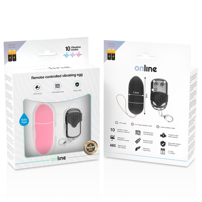 ONLINE - REMOTE CONTROL VIBRATING EGG PINK