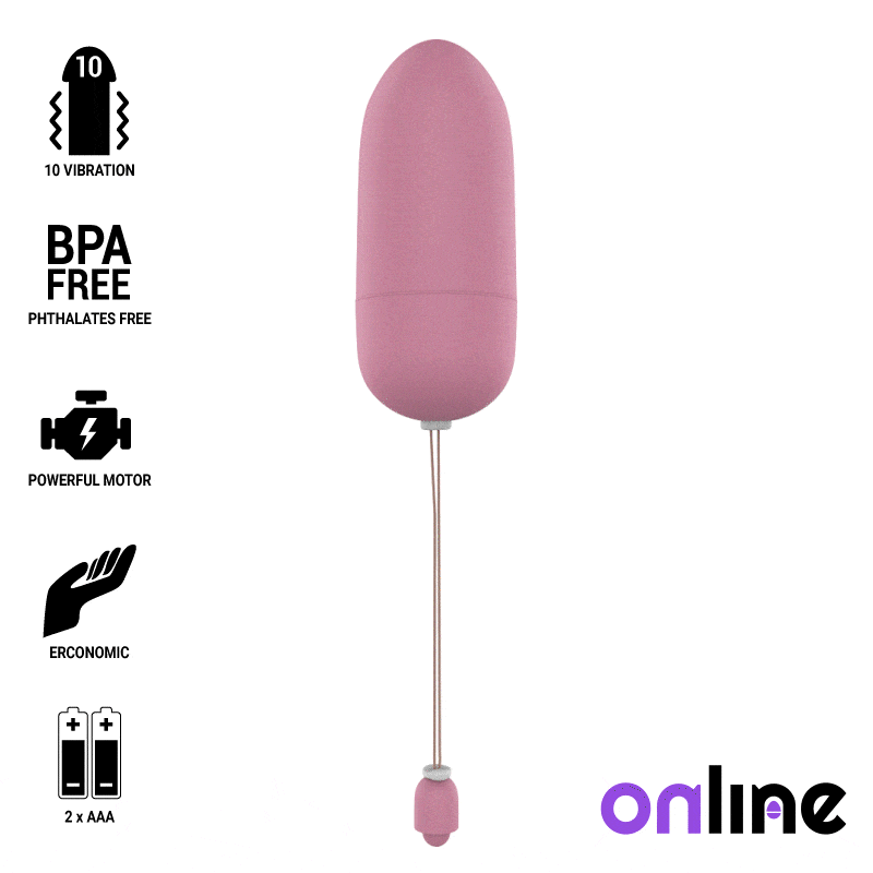 ONLINE - PINK WATERPROOF VIBRATION EGG