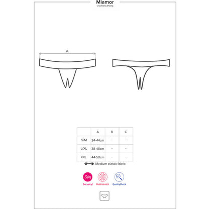OBSESSIVE - MIAMOR PANTIES OHUFREI S/M