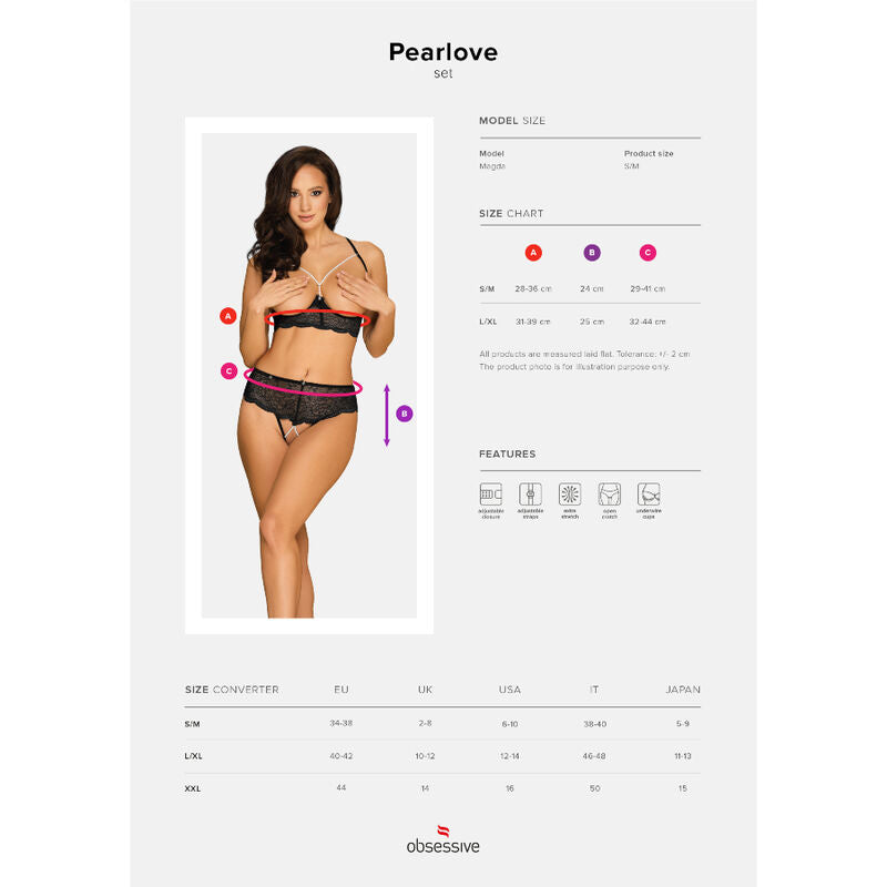 OBSESSIVE - PEARLOVE SET TWO PIECE XS/S