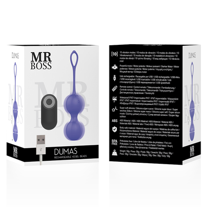 MR BOSS - DUMAS VIBRATING KEGELBEADS REMOTE CONTROL