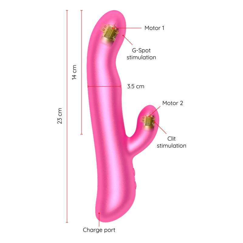 ONINDER - OSLO VIBRATION &amp; ROTATION PINK - FREE APP