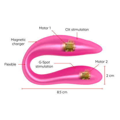 ONINDER - LISBOA G-SPOT AND CLITORAL STIMULATOR BLACK - FREE APP