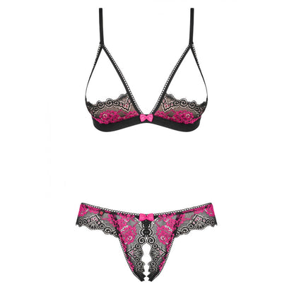 OBSESSIVE - TULIA bra &amp; thong ouvert L/XL