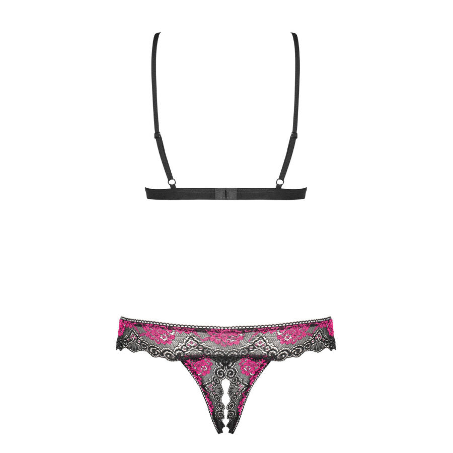 OBSESSIVE - TULIA bra &amp; thong ouvert L/XL