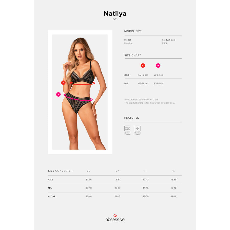 OBSESSIVE - NATILYA SET TWO PIECE XS/S