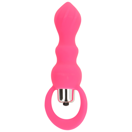 OHMAMA - ANALSTIMULATOR MIT VIBRATION 9 CM ROSA