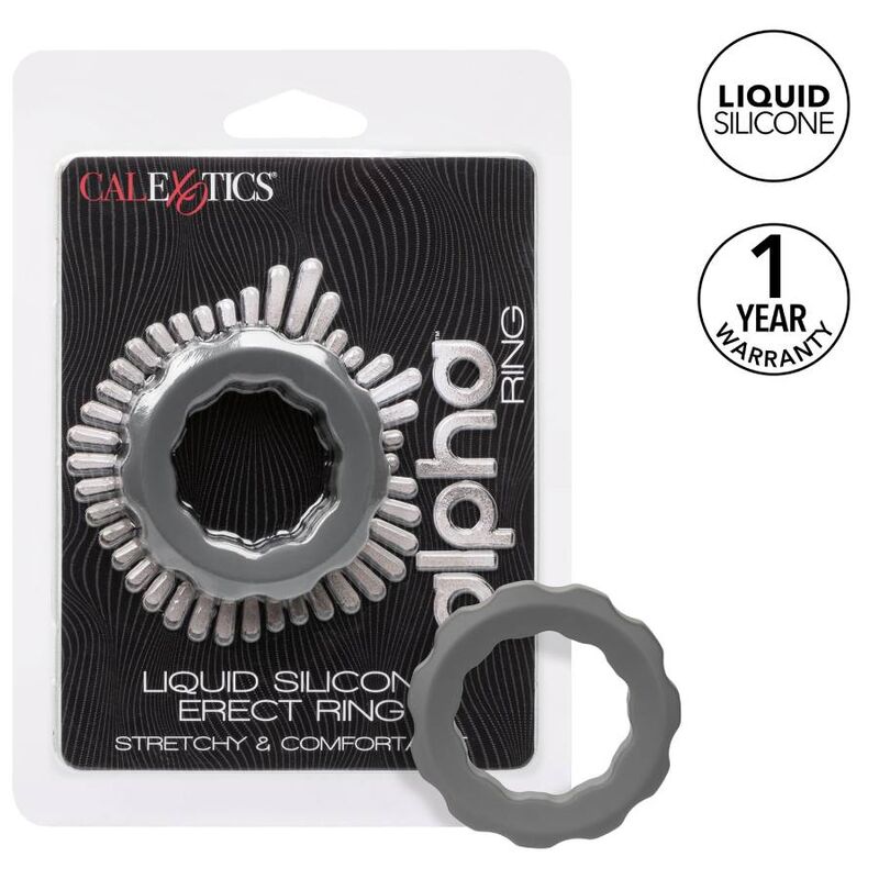 CALEXOTICS - ALPHA ERECT RING GRAU