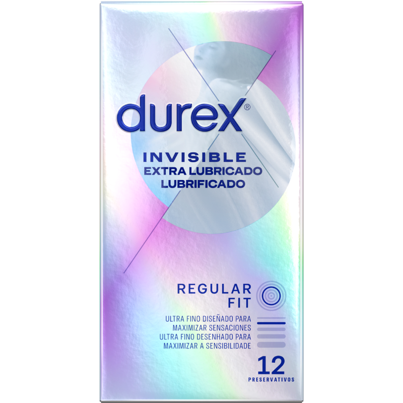 DUREX - UNSICHTBARES EXTRA GESCHMIERTES 12 EINHEITEN