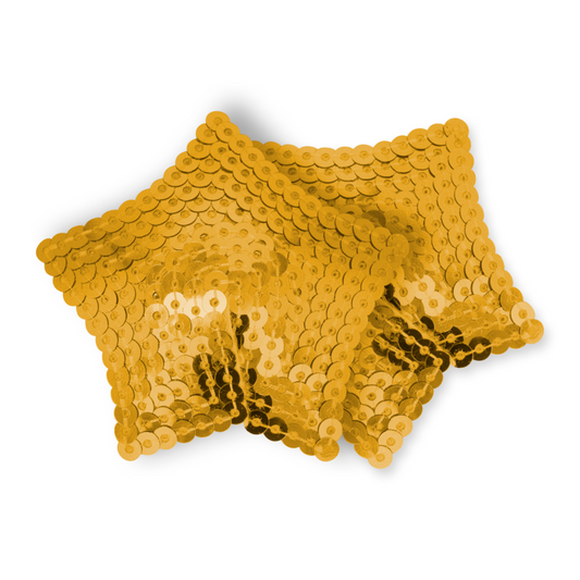 OHMAMA FETISH - GOLDEN STAR SEQUIN NIPPLE COVERS