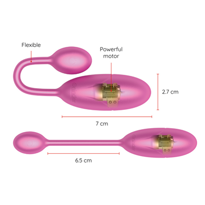 ONINDER - DENVER VIBRATION EGG PINK 7 X 2.7 CM FREE APP