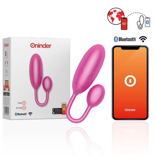 ONINDER - DENVER VIBRATION EGG PINK 7 X 2.7 CM FREE APP