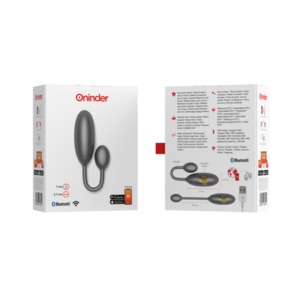 ONINDER - DENVER VIBRATION EGG PINK 7 X 2.7 CM FREE APP