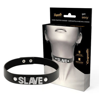 COQUETTE CHIC DESIRE - SKLAVEN-HALSBAND AUS VEGANEM LEDER