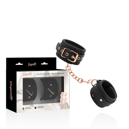 COQUETTE CHIC DESIRE - FANTASY HANDCUFFS MADE OF VEGAN LEATHER WITH NOPRENE LINING