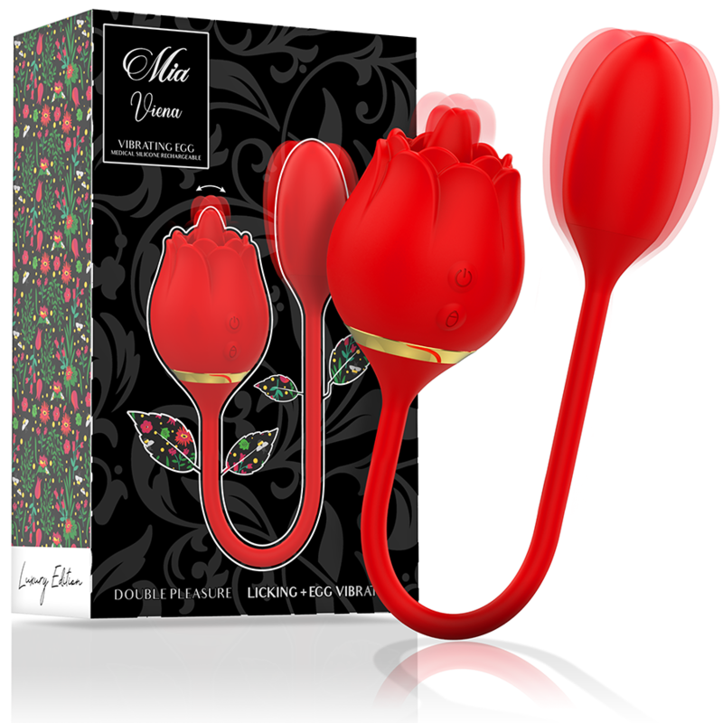 MIA - VIENNA DOUBLE PLEASURE-LICKING + VIBRATING EGG