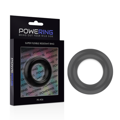 POWERING - SUPER FLEXIBLE AND RESISTANT PENIS RING 5.5 CM PR06 BLACK