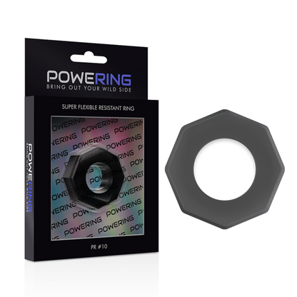 POWERING - SUPER FLEXIBLER UND WIDERSTANDSFÄHIGER PENISRING 5CM PR10 SCHWARZ