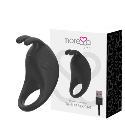 MORESSA - BRAD PREMIUM SILICONE RECHARGEABLE BLACK