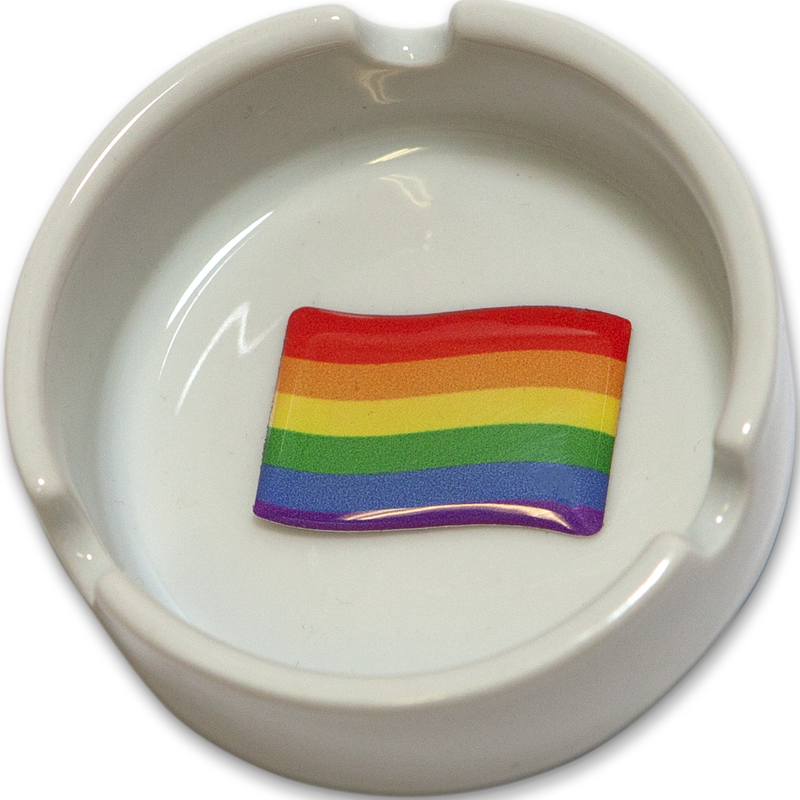 PRIDE - ROUND CANDLEHOLDER LGBT FLAG 8 mm