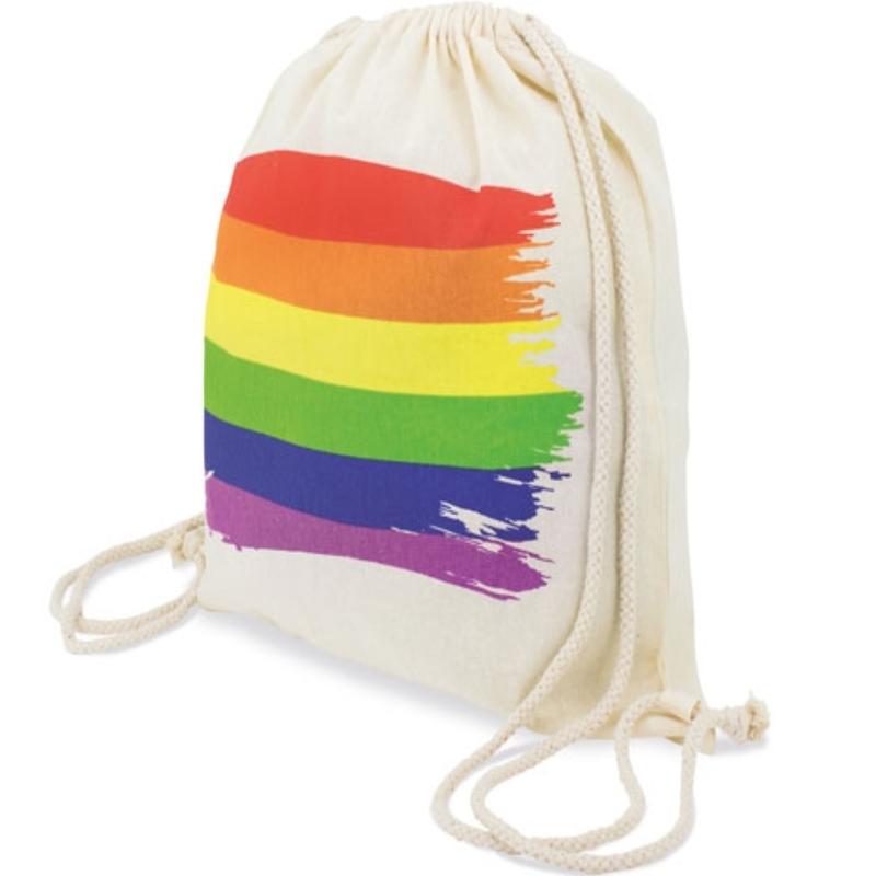 PRIDE - BAUMWOLL-RUCKSACK MIT LGBT-FLAGGE