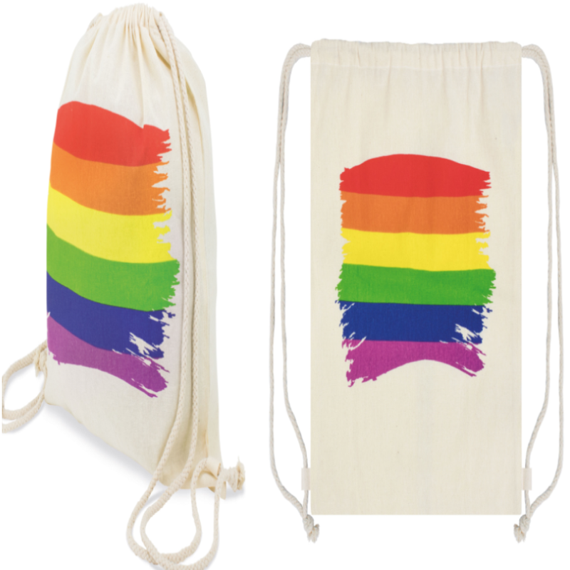 PRIDE - BAUMWOLL-RUCKSACK MIT LGBT-FLAGGE