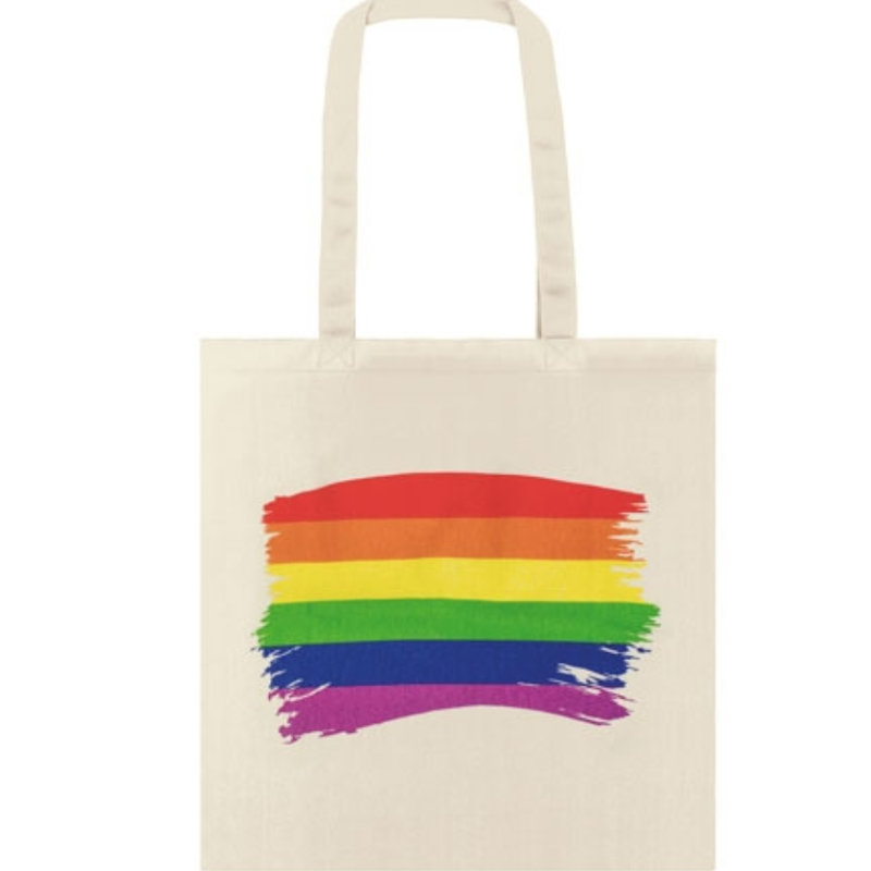 PRIDE - BAUMWOLLTASCHE MIT LGBT-FLAGGE