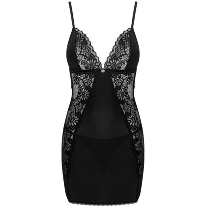 OBSESSIVE - MADERRIS CHEMISE &amp; TANGA XS/S