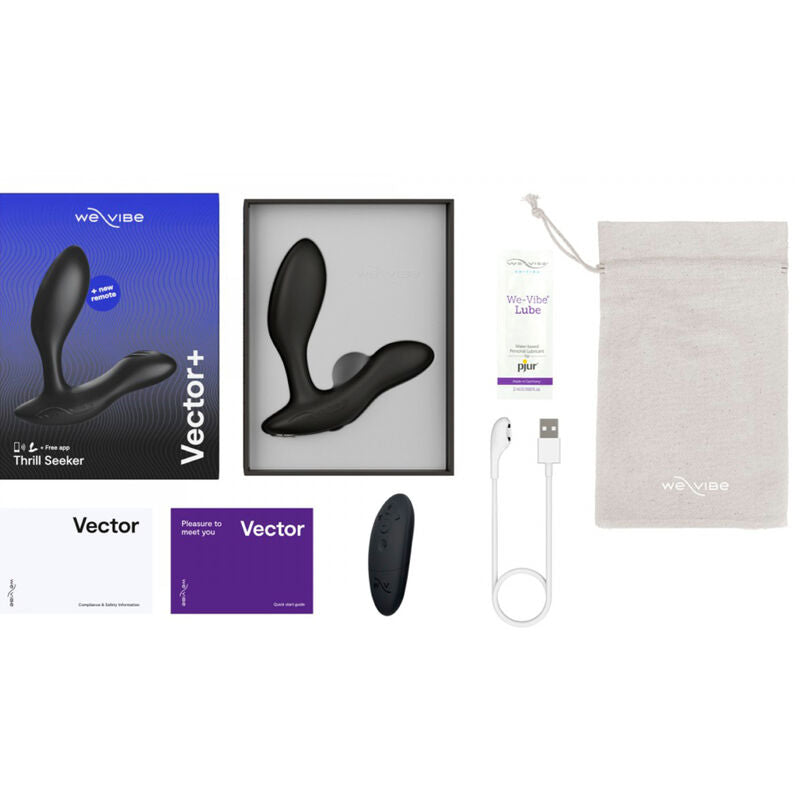 WE-VIBE - VECTOR+ SCHWARZES PROSTATAMASSAGER