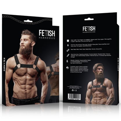 FETISH SUBMISSIVE ATTITUDE - VERSTELLBARER NEOPREN-BRUST-SPORTGURT FÜR MNNER